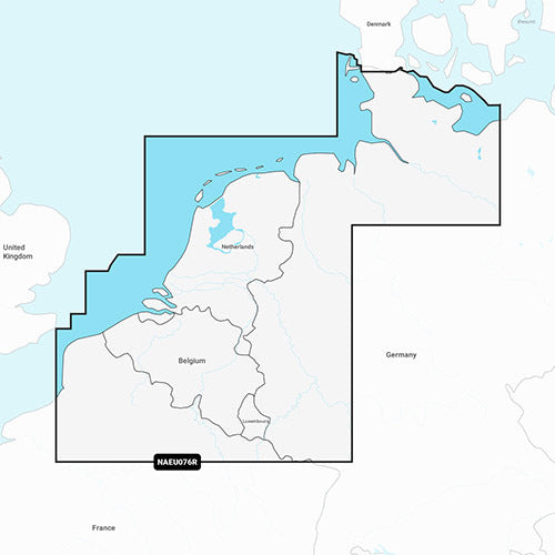 Navionics Regular EU076R Benelux en Duitsland west binnenwateren