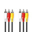 Nedis Composiet AV Videokabel 3x RCA Male naar 3x RCA Male, lengte kabel 1,5  meter