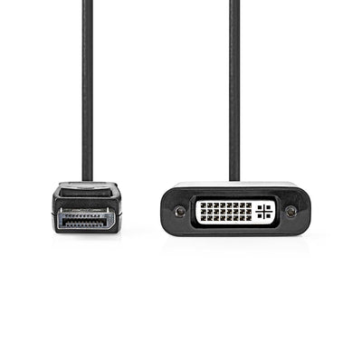 Nedis DisplayPort Adapter van DisplayPort Male naar DVI-D 24+1-Pins Female