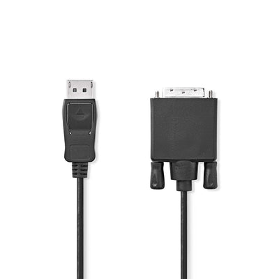 Nedis DisplayPort kabel DisplayPort Male naar DVI-D 24+1-Pins Male