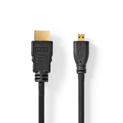 Nedis HDMI naar HDMI micro High Speed HDMI kabel met ethernet