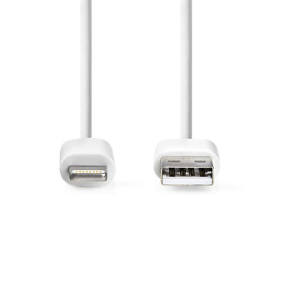 Nedis Lightning kabel van Apple Lightning 8-Pins naar USB-A Male
