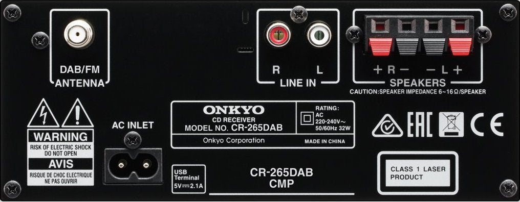 Onkyo CS265DABB microset met CD-speler (Showroommodel)