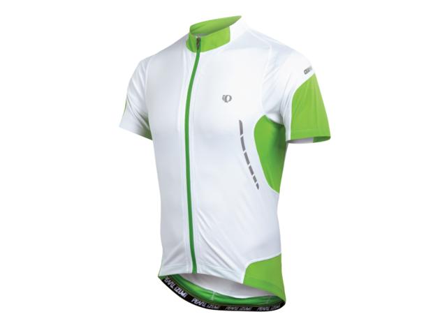 Pearl Izumi Elite Jersey fietsshirt korte mouwen wit met groen heren