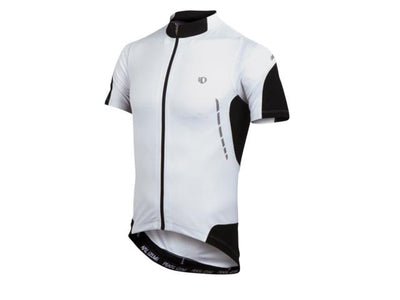 Pearl Izumi Elite jersey fietsshirt korte mouwen wit met zwart heren
