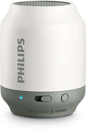 Philips BT50W zeer compacte bluetooth speaker met anti clipping functie