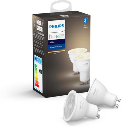 Philips HUE 2x lamp GU10 5,2W Smart verlichting