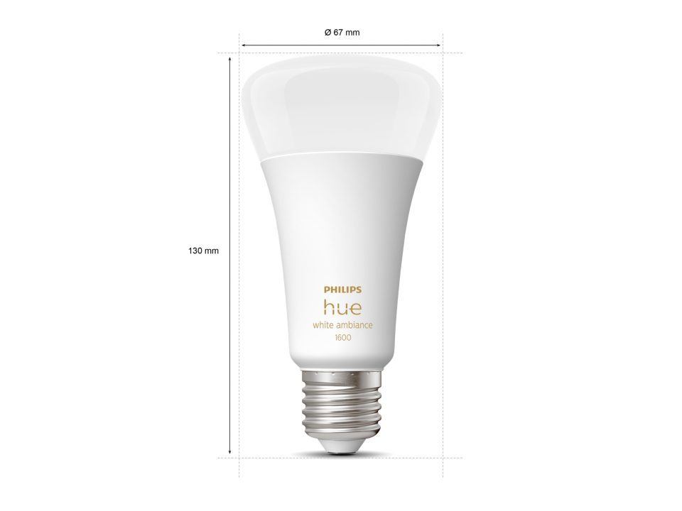 Philips HueWA Hue E27 Ledlamp White Ambiance 1600 Lumen