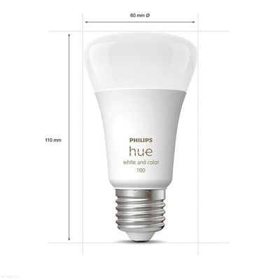 Philips HueWCA Hue standaardlamp E27 - White and Color Ambiance - 2-pack