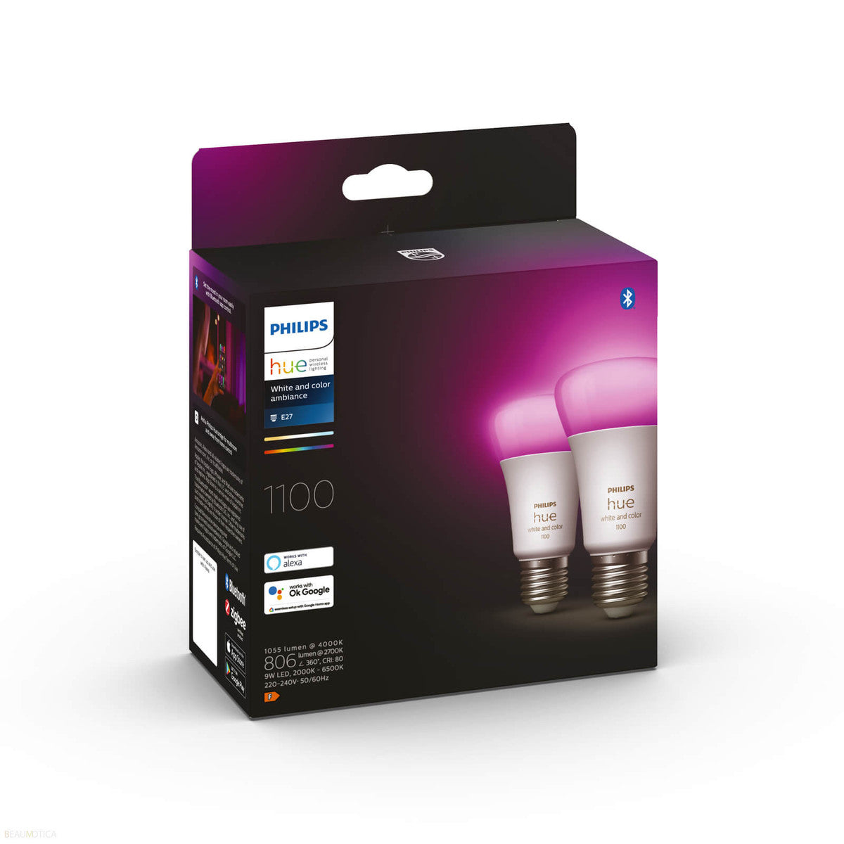 Philips HueWCA Hue standaardlamp E27 - White and Color Ambiance - 2-pack