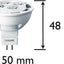 Philips LED lamp pin 369 lumen, vervanger voor halogeen
