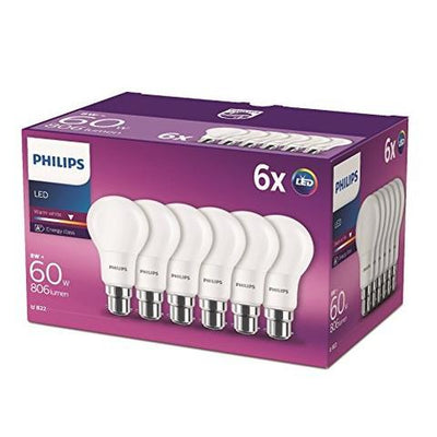 Philips LED lamp warm wit 6 stuks Pack
