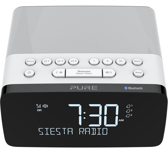 Pure Siesta Charge wekkerradio met DAB+ wit