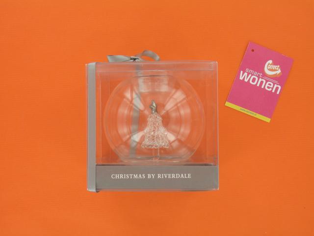 Riverdale Crystal 462063 C crystal sfeerlicht kertsboompje 10 cm hoog staand (waxine)
