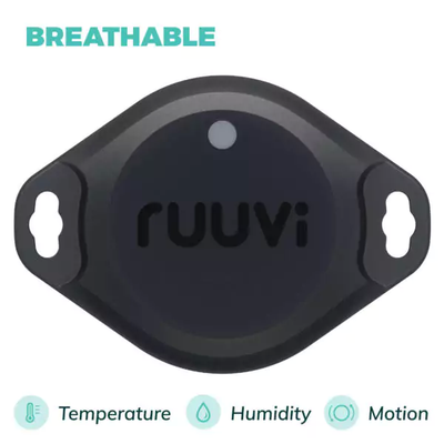RuuviTag Pro Sensor 3in1 draadloze temperatuur-, luchtvochtigheids- en bewegingssensor