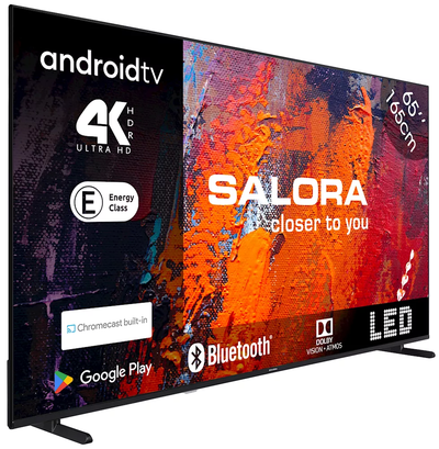 Salora 65UA550 slanke Android Smart televisie