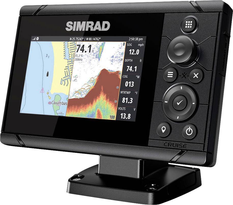 Simrad Cruise-5 kaartplotter met CHIRP-sonar