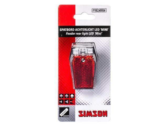 Simson Mini Spatbord achterlicht op batterijen