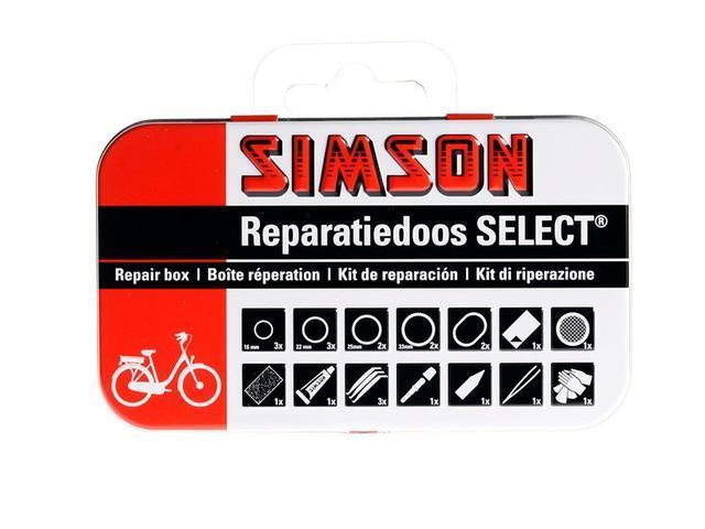 Simson Reparatiedoos Select voor reparatie van ieder fietsband
