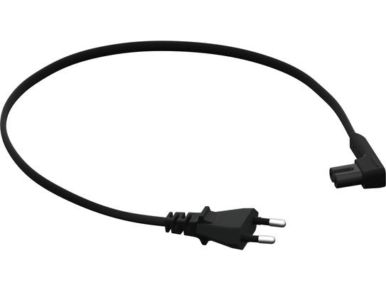 Sonos PCS1SEU1BLK korte power kabel met hoek plug in zwart