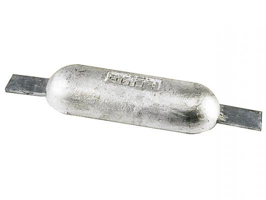 Talamex Aluminium Anode 0,6 kg half-ei met strip, 110x60x20 mm