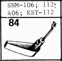 Tonar 84 naald voor ELAC SNM-106, 112, 406, KST 112