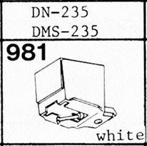 Tonar 981DS-OR=981 DS-DK naald voor Dual DN-235 DMS-235