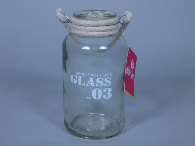 Van Manen Pot 95525 glas met touw hengsel no 3