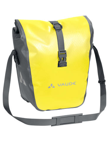 Vaude Aqua front voortassen voor fiets geel