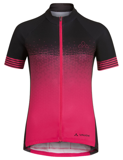 Vaude Bagana FZ Tricot fietsshirt korte mouwen roze dames