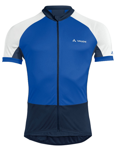 Vaude Men`s Advanced FZ Tricot fietsshirt korte mouwen blauw heren