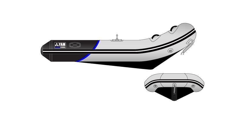 Yam 310S rubberboot met aluminium bodem