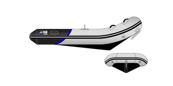 Yam 380S rubberboot met aluminium bodem